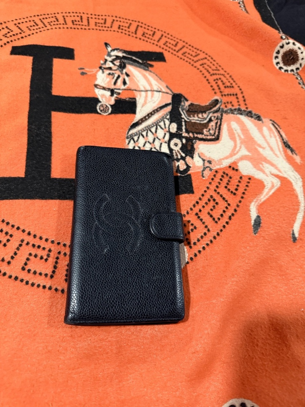 Black Leather Wallet Chanel project piece